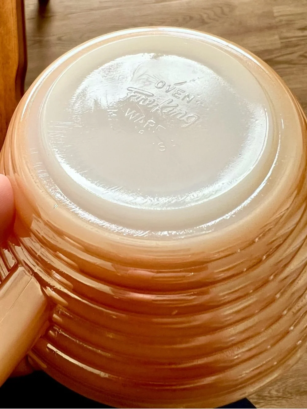 (2) Fire-King Beehive Handled Soup Bowls